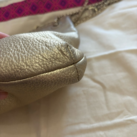 Tory Burch Gold Marion Swingpack Book Bag - Picture 14 of 16